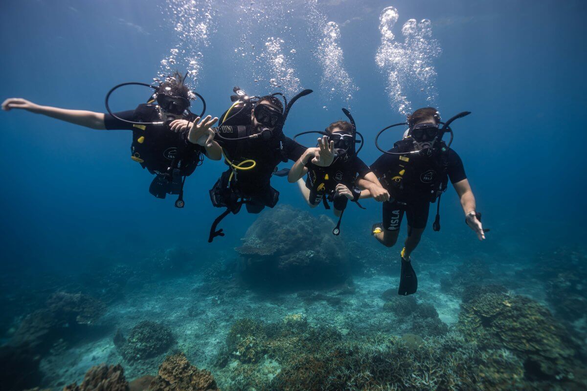 padi open water course in koh tao
